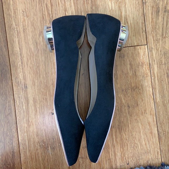 NEW WHBM Bellamy Metal Heel Flat sz 8M - Picture 4 of 6